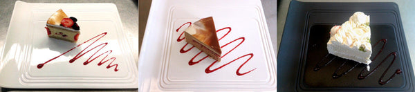 perfect cheesecake cake sauce drizzle trick your brain to make food taste differently