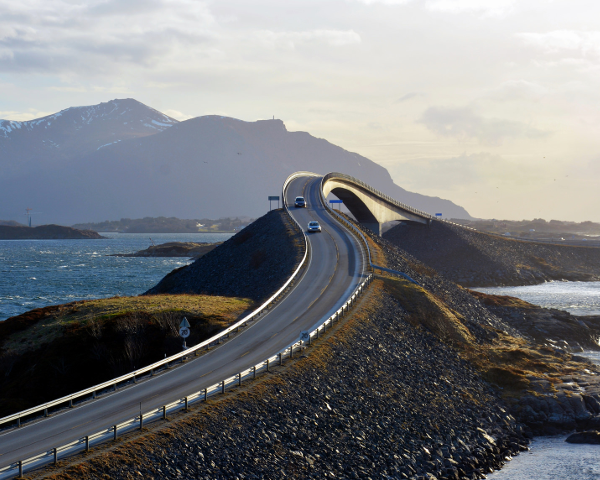 The Storseisundet Bridge - Averøy, Norway Real life illusion